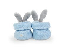 Für Babys - Plüschhausschuhe Hase Lapinou Kaloo aus feinem Plüsch, blau für die Kleinsten ab 0 Monaten_1