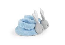 Pre bábätká - Plyšové papučky zajačik Plume Lapinou Kaloo z jemného plyšu, modré pre najmenších od 0 mes_2