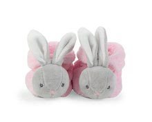 Dojčenské súpravy - Plyšové papučky zajačik Plume Lapinou Kaloo z jemného plyšu, ružové pre najmenších od 0 mes_0