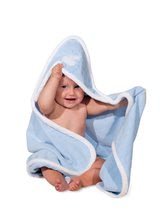 Dojčenské osušky - Osuška pre bábätko s medveďom Plume Kaloo s kapucňou modrá od 0 mesiacov_0