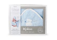 Babatörölközők - Fürdőlepedő csecsemőknek macival Plume Kaloo kapucnival kék_2