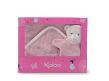 Dojčenské osušky - Osuška s kapucňou Petite Rose-Bath Towel Kaloo so žinkou ružová od 0 mesiacov_0