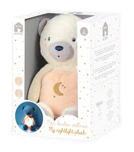 Plišani medvjedići - Plišani medo noćno svjetlo My Bear Nightlight Home Kaloo sivo-krem boje od glatkog pliša 22 cm sa svjetlom od 3 mjeseca_1