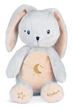 Plišasti zajčki - Plišasti zajček z nočno lučko My Rabbit Nightlight Home Kaloo sivo-krem 22 cm iz nežnega pliša z nočno lučko od 3 mes_0