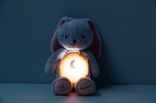 Plišasti zajčki - Plišasti zajček z nočno lučko My Rabbit Nightlight Home Kaloo sivo-krem 22 cm iz nežnega pliša z nočno lučko od 3 mes_0