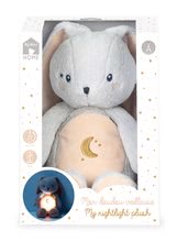 Iepurași de pluș - Iepuraș de pluș lumină de noapte My Rabbit Nightlight Home Kaloo gri-crem 22 cm cu lumină din pluș moale de la 3 luni_2