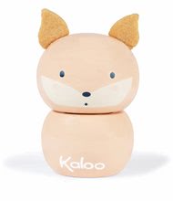 Igračke za bebe - Drvena posudica za zubić My little Tooth Box Home Kaloo u obliku zečića, medvjeda i lisice 6 cm s plišanim ušima (cijena za 1 komad)_0