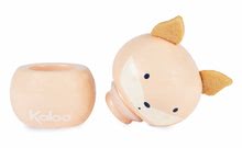 Igračke za bebe - Drvena posudica za zubić My little Tooth Box Home Kaloo u obliku zečića, medvjeda i lisice 6 cm s plišanim ušima (cijena za 1 komad)_3
