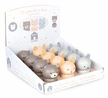 Zabawki dla niemowląt  - Drewniany pojemnik na ząbek My little Tooth Box Home Kaloo zwierzątka zajączek niedźwiadek lisek 6 cm z pluszowymi uszkami (cena za 1 szt)_1