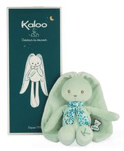 Pluszowe zajączki - Lalka Królik Aqua Lapinoo Kaloo z długimi uszami zielony 25 cm z delikatnego materiału w pudełku prezentowym od 0 miesięcy_2