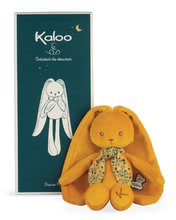 Pentru bebeluși - Păpușă iepuraș cu urechi lungi Doll Rabbit Ochre Lapinoo Kaloo ocru 25 cm din pluș moale în cutie cadou de la 0 luni_2