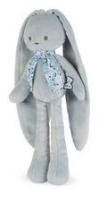Pentru bebeluși - Păpușă iepuraș cu urechi lungi Doll Rabbit Blue Lapinoo Kaloo albastru 35 cm din pluș moale în cutie cadou de la 0 luni_0