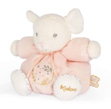 Plyšové a textilní hračky - Plyšová myška Chubby Mouse Pink Perle Kaloo růžová 18 cm z měkkého jemného materiálu od 0 měsíců_0
