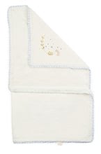 Pentru bebeluși - Păturică pentru bebeluși My Super Soft Blanket Perle Kaloo albă 85*70 cm din material moale cu broderie de la 0 luni_1