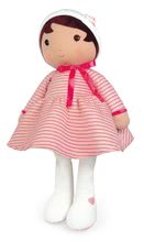 Punčke iz cunj - Punčka za dojenčke Rose K Doll XXL Tendresse Kaloo iz nežnega materiala 80 cm v rožnati črtasti oblekici od 0 mes_0