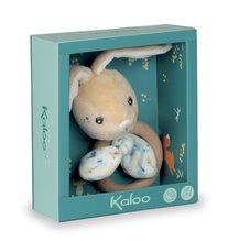 Für Babys - Beißring Hase mit Holzring Justin Rabbit Teether Fripons Kaloo mit Rassel aus feinem Stoff in der Geschenkbox ab 0 Monat_1