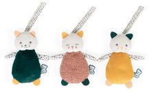 Zabawki do przytulania i zasypiania - Pluszowe kotki do rozwoju zmysłów niemowlęcia Cuddly Kitties Stimuli Kaloo 14 cm, zielony, brązowy i żółty, od 0 miesiąca życia_0