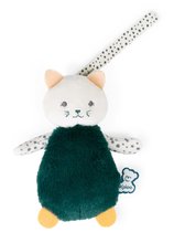 Jucării de alint și de adormit - Pisicuțe de pluș pentru dezvoltarea simturilor bebelusului Cuddly Kitties Stimuli Kaloo 14 cm verde maro și galben de la 0 luni_3