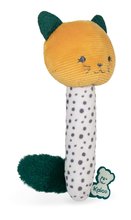 Zornăitoare si jucării dentiție - Zornăitoare de pluș pisicuță Maracas pentru dezvoltarea simțurilor bebelușului Kaloo galbenă 14 cm de la 0 luni_1