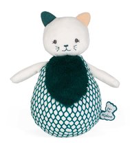 Giocattoli per coccolarsi e addormentarsi - Gattino in peluche per lo sviluppo dei sensi dei neonati Cat Tumbler Stimuli Kaloo verde 16,5 cm da 0 mesi_0