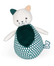 Alvókendők DouDou - Plüss macska a kisbaba érzékszerveinek fejlesztésére Cat Tumbler Stimuli Kaloo zöld 16 cm 0 hó-tól_1