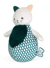 Hračky na maznanie a usínanie -  NA PREKLAD - Gatito de peluche para el desarrollo de los sentidos del bebé Cat Tumbler Stimuli Kaloo verde 16,5 cm desde 0 meses_1