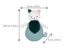 Giocattoli per coccolarsi e addormentarsi - Gattino in peluche per lo sviluppo dei sensi dei neonati Cat Tumbler Stimuli Kaloo verde 16,5 cm da 0 mesi_2