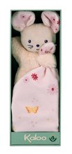 Igračke za grljenje i spavanje - Plyšová myška na maznanie Mouse Carré Doudou Kaloo ružová 14 cm z jemného materiálu v darčekovom balení od 0 mes K972002_0