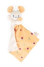 Jucării de alint și de adormit - Șoricel de pluș pentru îmbrățișat Mouse Carré Doudou Kaloo crem 14 cm din material moale în ambalaj cadou de la 0 luni_1