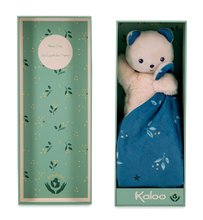 Hračky na maznanie a usínanie -  NA PREKLAD - Oso de peluche Bear Carré Doudou Kaloo para acariciar Azul 14 cm de material suave en un paquete de regalo desde 0 meses_0