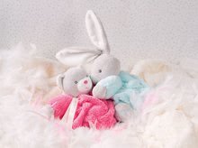 Pre bábätká - Plyšový zajačik Plume Chubby Kaloo šedo-akvamarínový 18 cm v darčekovom balení pre najmenších od 0 mes_0