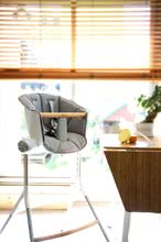 Dětské jídelní židličky - Textilní potah Beaba na jídelní židli Up & Down šedý od 6 měsíců_1