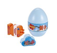 Cuburi de construit Abrick - Set jucării de construit animale în ouă Animals Eggs Écoiffier 15 cm - iepuraş cocoş peştişor de la 18 luni_1