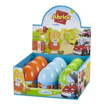 Cuburi de construit Abrick - Jucărie de construit animal în ou Animals Eggs Écoiffier 15 cm - pește de la 18 luni_1