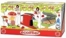 Játékkonyha kisgépek - Konyhai kisgép gofrisütő 100% Chef Écoiffier 6 kiegészítővel 18 hó-tól_0