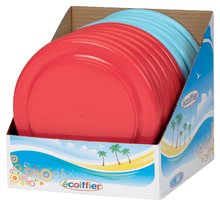 Frisbees - Le plat volant Écoiffier Moyenne 22,5 cm bleu-pâle/rouge à partir de 18 mois_0