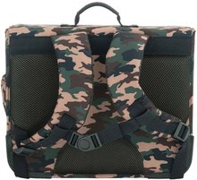 Schultaschen  - Schultasche Schoolbag Paris Large Camo Shark Jack Piers ergonomisch, luxuriöses Design ab 6 Jahren 38*32*15 cm_0