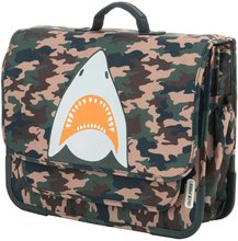 Školske aktovke - Školská aktovka Schoolbag Paris Large Camo Shark Jack Piers ergonomická luxusné prevedenie od 6 rokov 38*32*15 cm JPPAL23502_1