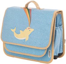 Šolske aktovke - Šolska aktovka Schoolbag Paris Large Dolphin Jack Piers ergonomska luksuzni dizajn od 6 leta 38*32*15 cm_1