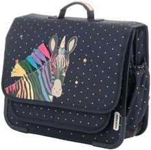 Školské aktovky - Školská aktovka Schoolbag Paris Large Zebra Jack Piers ergonomická luxusné prevedenie od 6 rokov 38*32*15 cm_1