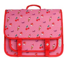 Šolska aktovka Schoolbag Paris Large Cherry Pop Jack Piers ergonomska luksuzni dizajn od 6 leta 38*31*13 cm