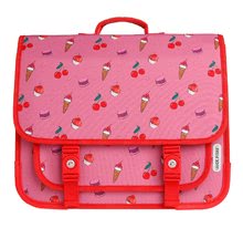 Šolska aktovka Schoolbag Paris Large Cherry Pop Jack Piers ergonomska luksuzni dizajn od 6 leta 38*31*13 cm