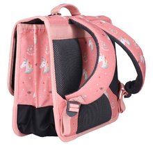 Školské aktovky - Školská aktovka Schoolbag Paris Large Unicorn Power Blossom Jack Piers ergonomická luxusné prevedenie od 6 rokov 34*38 cm_0