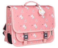 Šolske aktovke - Šolska aktovka Schoolbag Paris Large Unicorn Power Blossom Jack Piers ergonomska luksuzni dizajn od 6 leta 34*38 cm_6