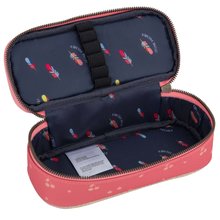 Szkolne piórniki - Pudełko na długopisy Cherry Glitter Pink Jeune Premier ergonomiczny luksusowe wykonanie 22*7 cm_0
