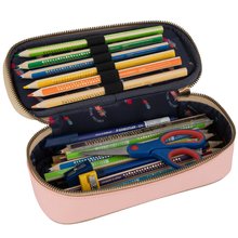Szkolne piórniki - Piórnik szkolny Pencil Box Pearly Swans Jeune Premier ergonomiczny, luksusowe wykonanie, 22x7 cm_0