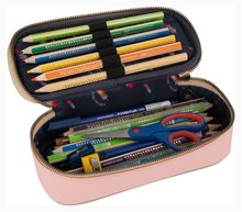 Školní penály - Školní penál Pencil Box Pearly Swans Jeune Premier ergonomický luxusní provedení 22*7 cm_0