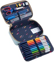 Penare școlare - Penar școlar Pencil Box Filled Leopard Cherry Jeune Premier design ergonomic de lux 20*7 cm_1