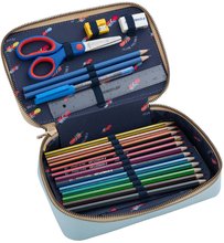 Penare școlare - Penar școlar Pencil Box Filled Leopard Cherry Jeune Premier design ergonomic de lux 20*7 cm_0