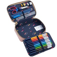 Iskolai tolltartók - Tolltartó Pencil Box Filled Pearly Swans Jeune Premier ergonomikus luxus kivitel 20*7 cm_0
